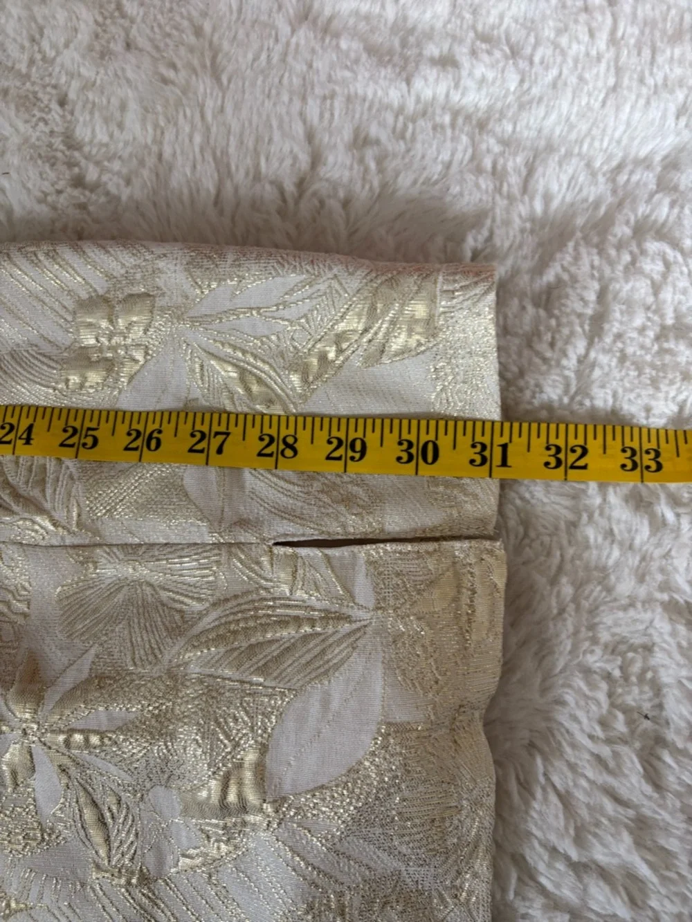 Lulus Shine for Us Cream Metallic Tropical Jacquard Mini Dress Size Small Bridal - Picture 7 of 10